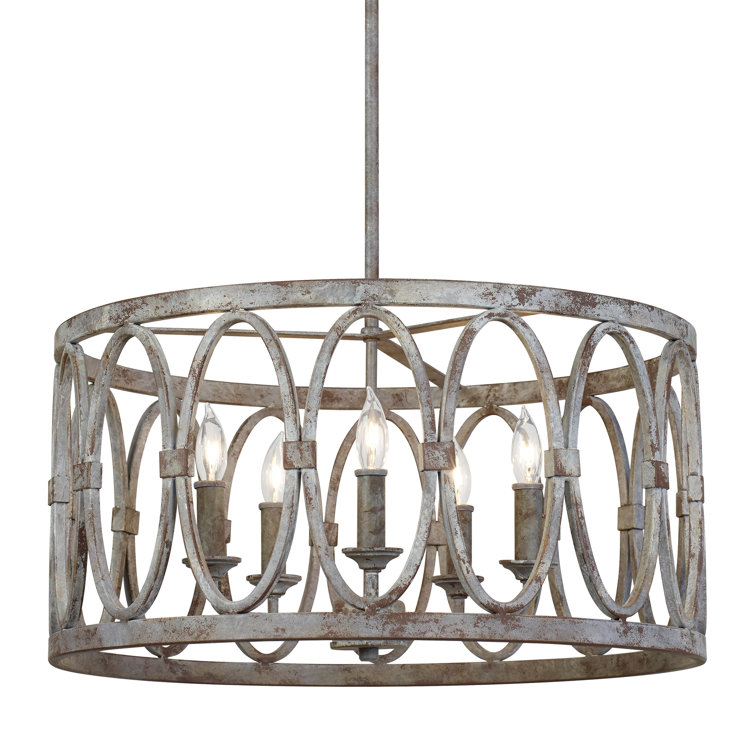 Birch Lane™ Gabel 5 Light Candle Style Drum Chandelier & Reviews